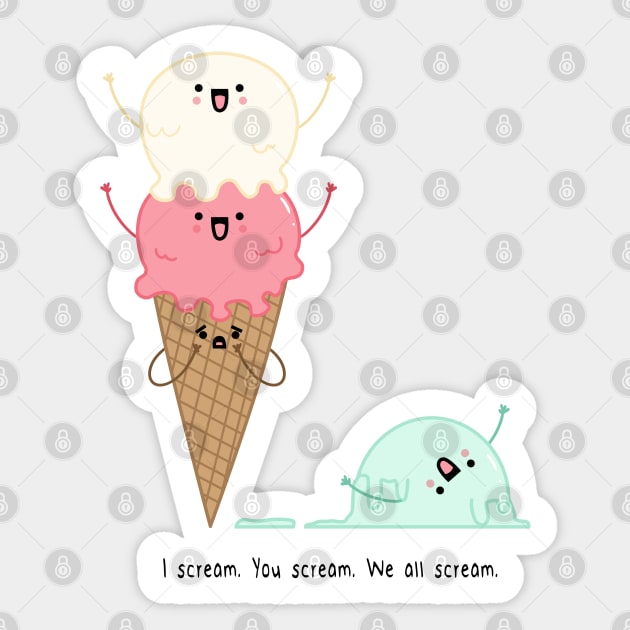 Ice-Scream Sticker by Lizksy
